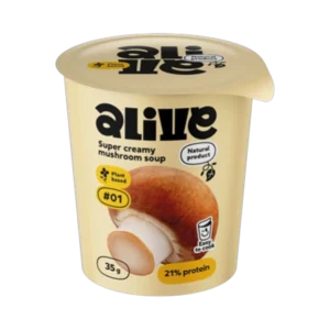 Greitai paruošiama kreminė grybų sriuba | Alive (35 g)