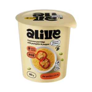 Greitai paruošiama kuskuso košė su moliūgais ir saldžiosiomis paprikomis | Alive (60 g)
