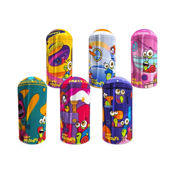 Bob Snail metalinis tūbas – visi dizainai