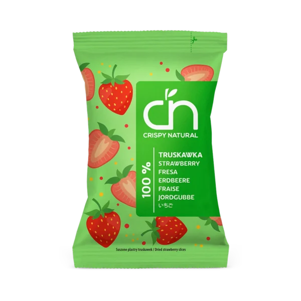Traškūs džiovintų braškių griežinėliai | Crispy Natural (10 g)