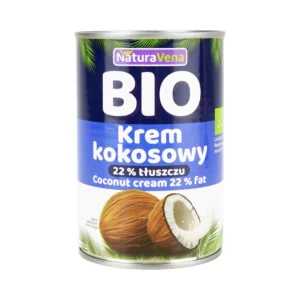Ekologiškas kokosų kremas, 22 % riebumo | Naturavena (400 ml)