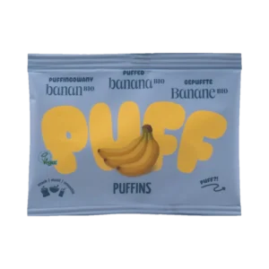 Ekologiški traškūs džiovinti bananai | Puffins (15 g)